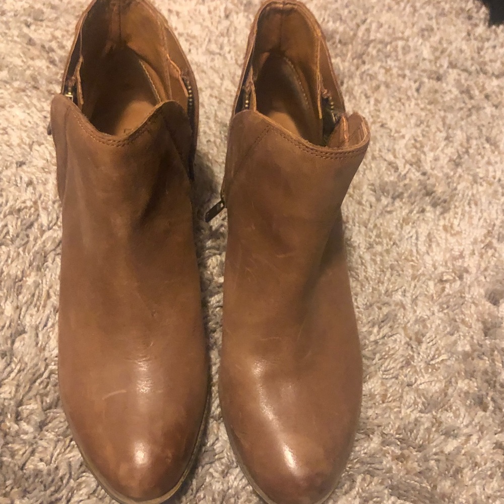 Brown Leather Ankle Boots